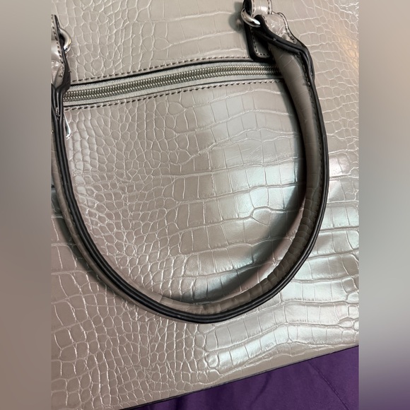 Coco + Carmen Elegant Black and Silver Tote - Picture 9 of 15